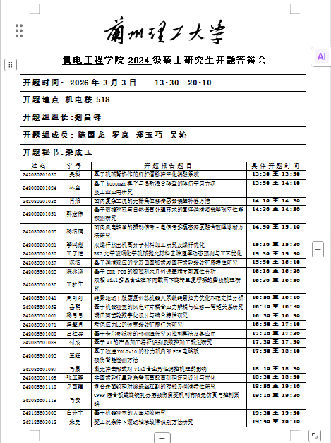 2024级硕士研究生二次开题答辩会